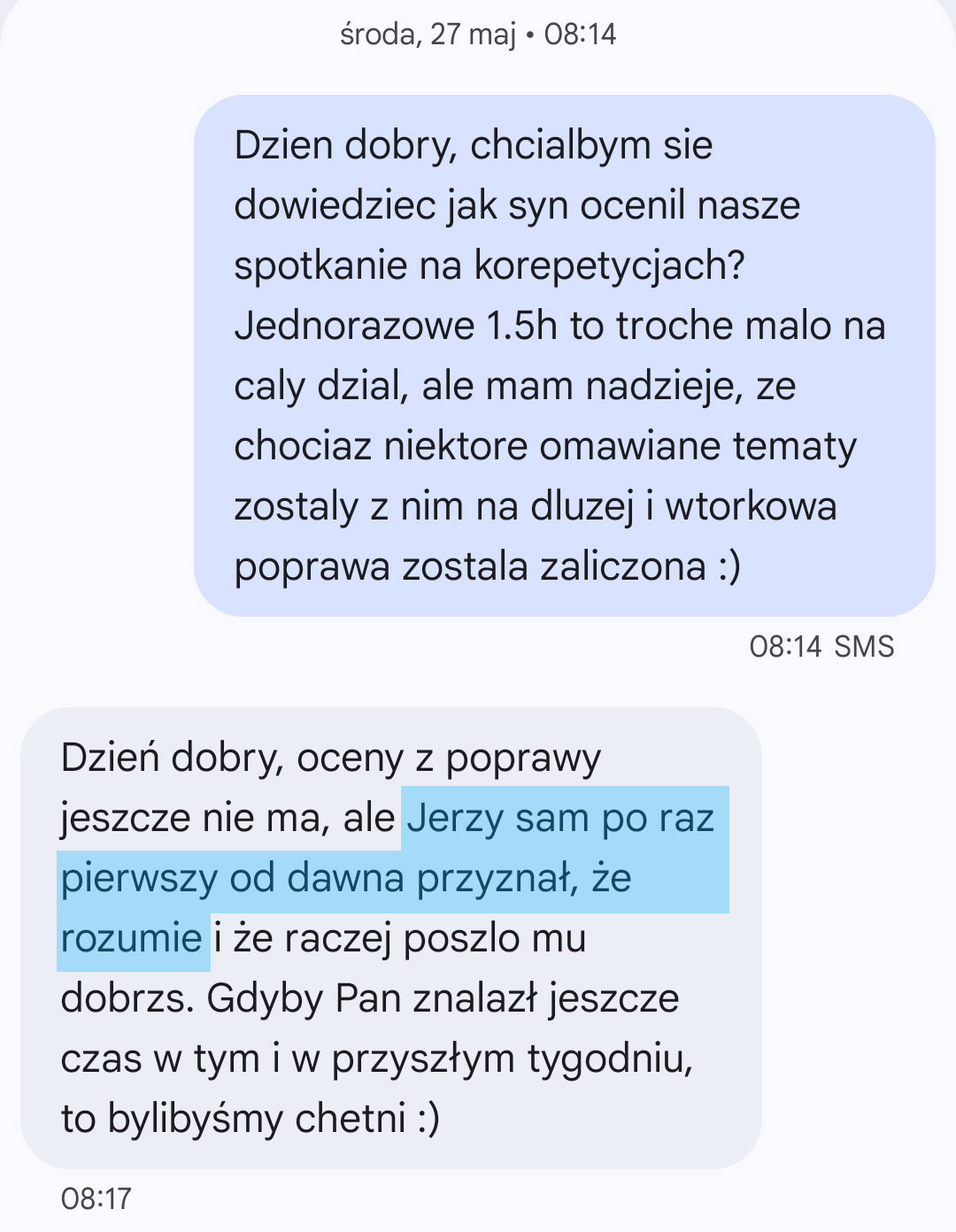 Opinia SMS 2